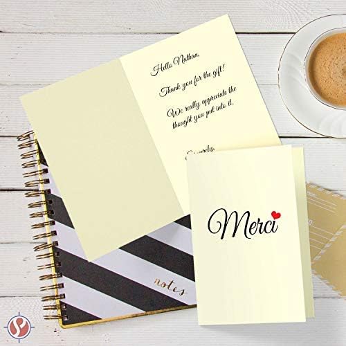 Blank Cream / Off-White / Natural Pre-Scored Cardstock - Perfect for Business, Invitations, Bridal Shower, Birthday, Invitation Letter, Weddings and All Occasion – 5.5 x 8.5 When Folded | Pack of 50