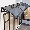 Tenda Da Sole Per Porta D'ingresso, Design, Reception, Resistente Alle Intemperie 100 X 100 Cm Colore Marrone Nero 80943870
