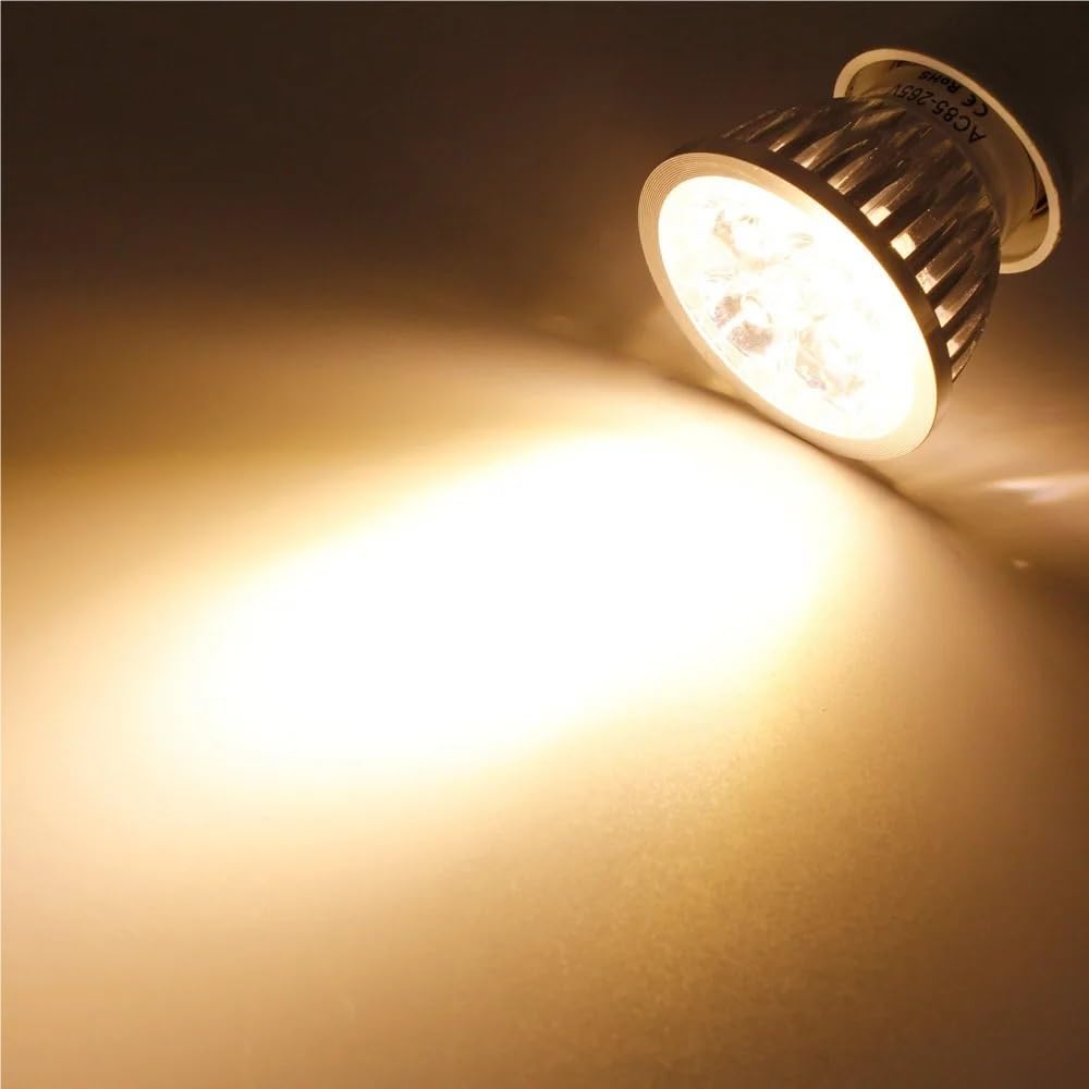 XYAL Lampadine, Confezione da 20 faretti LED COB AC220V E14/E27/GU10/GU5.3 3w/5w/7w/9w lampadina dimmerabile(Warm white,E27 9W)
