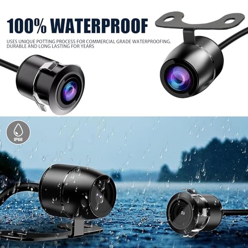 Image of Pack-1 Car Reversing Camera, Waterproof Shockproof HD Night Vision With 2 Installation Options, 170 Degree Wide-Angle Navigation Reversing Image, Universal for Cars (Black)