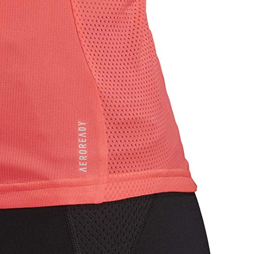 adidas Women's Own The Run Long Sleeve Tee, Signal Pink, Medium