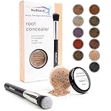 Root Concealer Touch Up Powder | All-Natural Crushed Minerals With Brush | Fast and Easy Total Gray Hair Cover up for Black | Brown | Auburn and Blonde Hair .32 ounce (Medium Blonde)