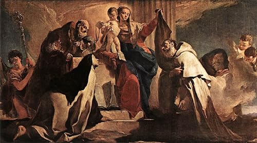 Pintura la Dama del Carmen de Tiepolo para decorar un salón elegante