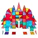 Dopobo Magnetic Tiles, Magnet Building Tiles : Clear 3D Magnetic Building Blocks Set for Kids Toddlers, Educational STEM Toys for Boys Girls (Upgraded-108 pcs)