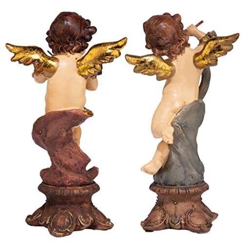 Design Toscano SH9304267 Italian Baroque-Style Musical Cherub Decorative Statues thumb #2