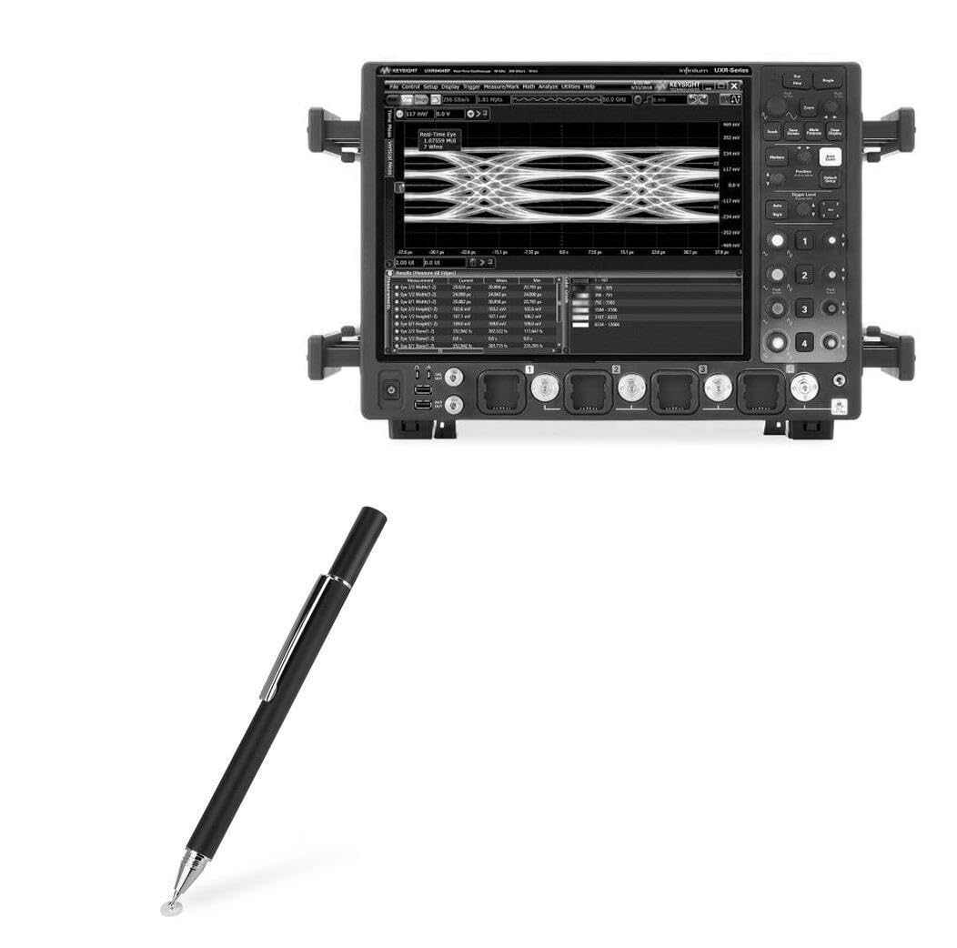 BoxWave Stylus Pen Compatible with Keysight UXR0404BP - FineTouch Capacitive Stylus, Super Precise Stylus Pen - Jet Black