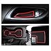 LFOTPP Astra K Alfombrillas Antideslizantes de Goma, Posavasos Alfombra Apoyabrazos Coche Interior Accesorios 9 Piezas (Rojo)