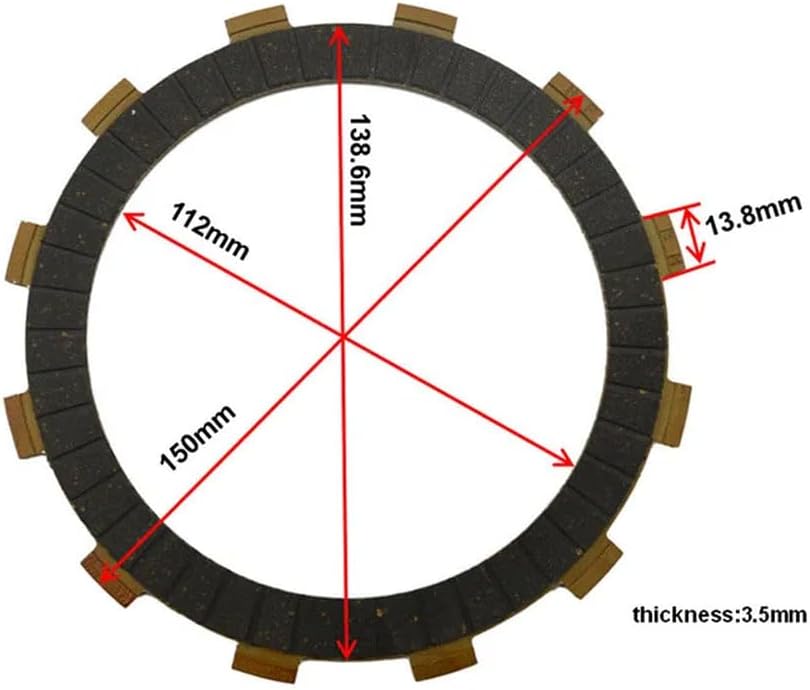 オートバイのエンジン部品クラッチ摩擦板キット CB400 CB400 VTEC 400 VTEC 400 と互換性あり