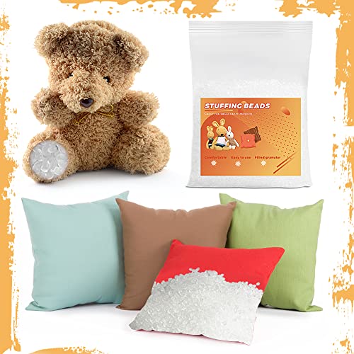 Image of Weighted Stuffing Beads, 5.3oz Craft Stuffing Beads, Rubber Filler for Weighted Stuffed Animal for Craft - 150g