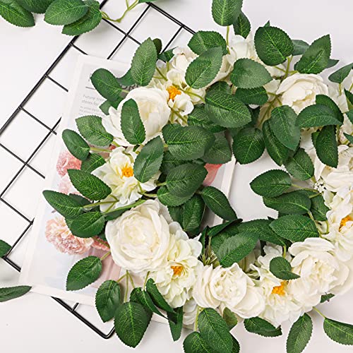 Meiliy 60Pcs Bulk Rose Leaves Artificial Greenery Fake Rose Flower Leaves For Diy Wedding Bouquets Centerpieces Party Decorations Rose Vine Wreath Garlands Supplies thumb #3