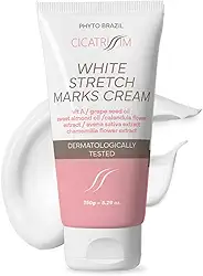 Cicatrissim White Creme Para Estrias Brancas e Antigas - Suaviza Estrias, Uniformiza e Firma a Pele - Todos os Tipos de Pele - 150g