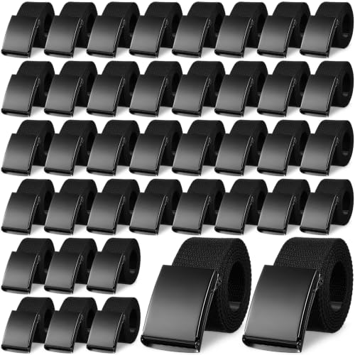 Image of Yahenda 20 Pcs Web Belt for Men Women Belt Adjustable Canvas girdle Golf Strap with Military Buckle Casual Web girdle