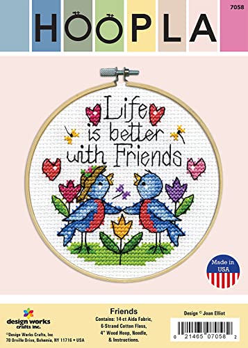 Image of Design Works Crafts Friends Counted Cross Stitch Kit
