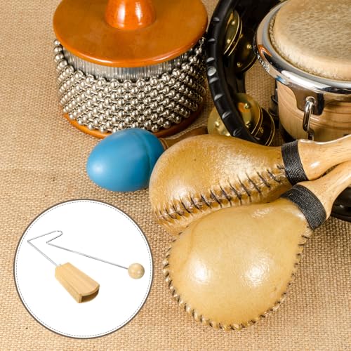 MECCANIXITY Vibraslap Percussion Instrument VibraSlap Latin Handheld Musical Instrument for Musicians, Bands, Studios, Large - Thumbnail 6