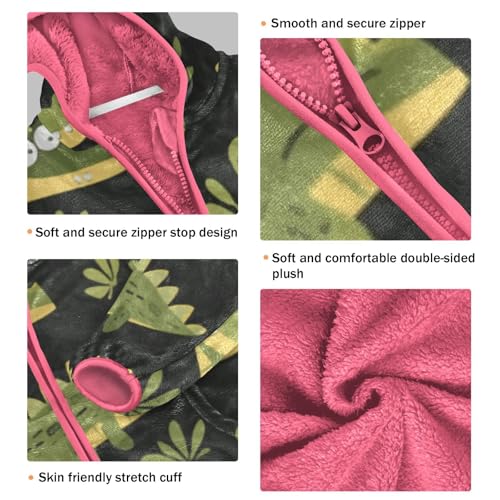 GuoChe Cartoon Safari Crocodiles_4 Toddler Sherpa Jacket3