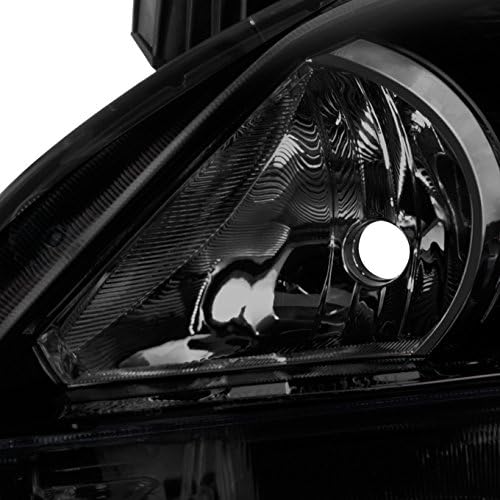 AKKON - For Black Smoked For 2011 2012 2013 Toyota Corolla Headlights Head Lamps Direct Replacement Left + Right Pair Set