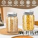 Glass Mason Jars 16 oz with Airtight Lids-Regular Mouth Canning Jars for Canning, Food Storage, Overnight oats,Smoothies, Salad,Coffee & Party decorations (2 Pack) Christmas gift