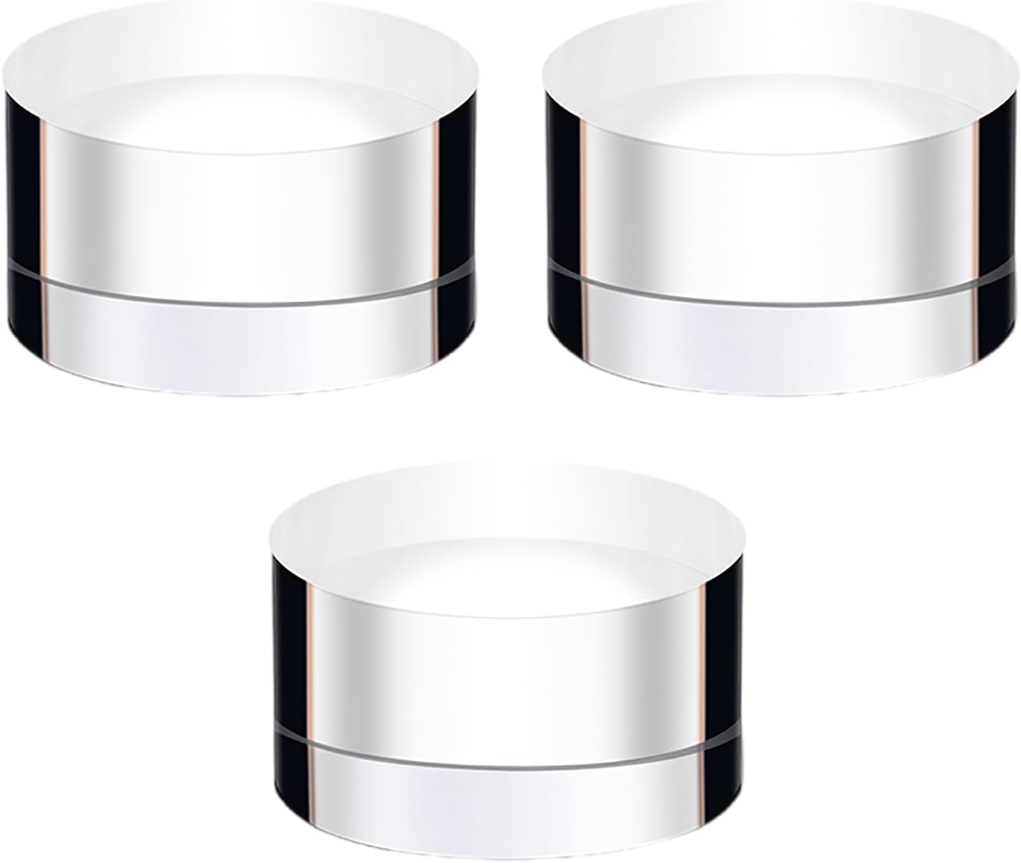 AYUWQZX Acrylic Polished Round Blocks, Acrylic Round Cylinder Display Block 5-6x2-3cm(6 x 2cm)