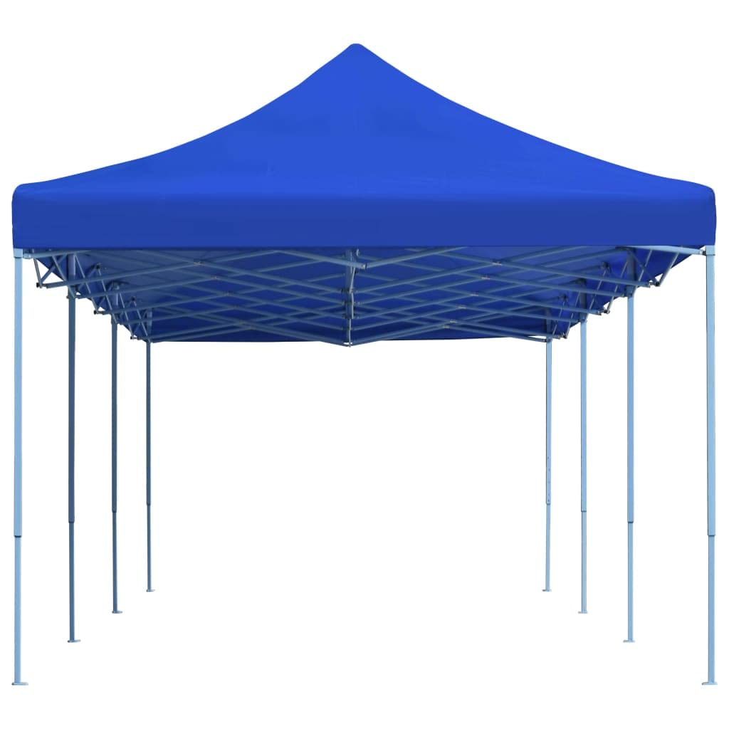 Tonnelle pliable Pop-Up 3 x 9 m Bleu
