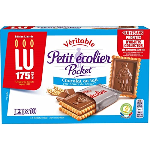 Pe Ecolier - Bolsa de chocolate con leche (250 g, 4 unidades)