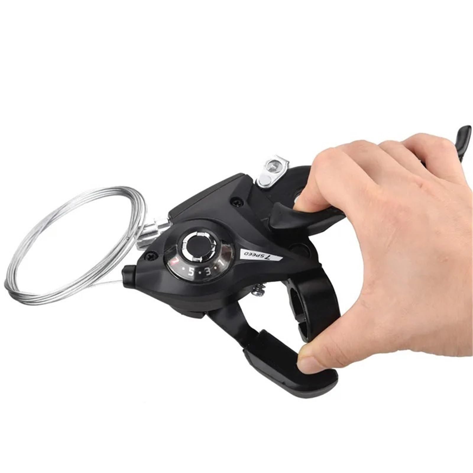 AIQWOJD Bike Rear Brake Drum Bike Brake Rear Drum 1 Pair 3 7 8 Speed Bicycle Shifter Brake Thumb Shifter Brake Lever MTB Bike Derailleur Riding Brake Levers(Only Right 8 Speed)