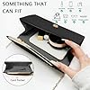 XFSRG Clutch Damen Glitzer Kleine Envelope Tasche Elegant Brauttasche Abendtasche mit Abnehmbarer Kette für Hochzeit Party Abschlussball(Schwarz) #4