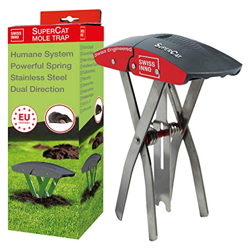 SuperCat Swissinno 1 234 001 Trappola per Talpa Riutilizzabile Grigio