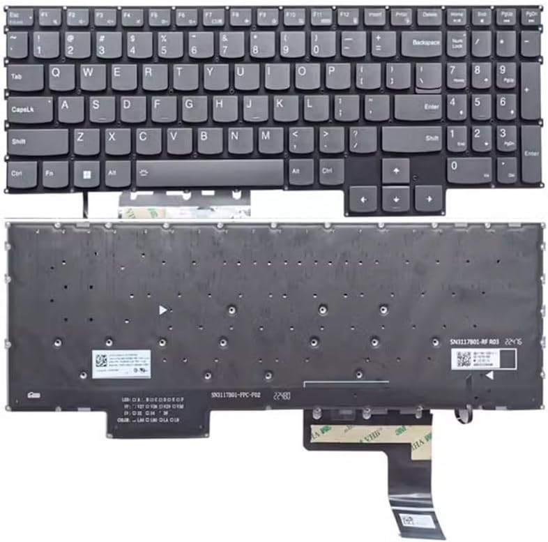Replace Laptop Keyboard for Lenovo IdeaPad Gaming 3 15IAH7 82S9 US with backlit