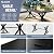 ALAULM 7-Piece Patio Dining Set,Outdoor Metal Dining Set with 6 Swivel Chairs & Rectangle Table with 1.5 Umbrella Hole, Patio Dining Table and Chairs for Backyard, Sand