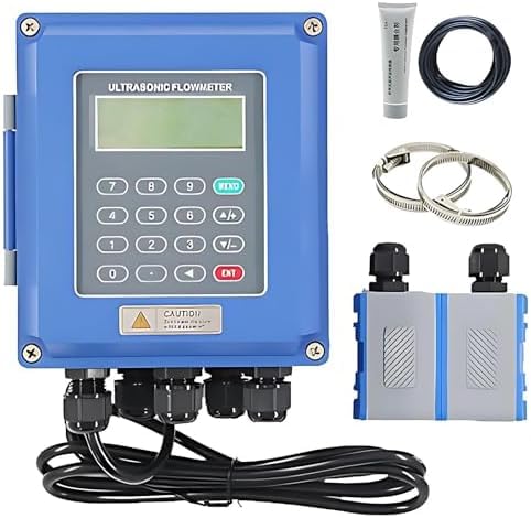 Suyaoquant Ultrasonic Flow Sensor, TUF-2000B, Digital Flowmeter, Wall Mounted or Portable, Accurate Measurement, Easy to Use, Liquid Tester For Pipes DN15-6000mm Bidirectional Flow Measurement
