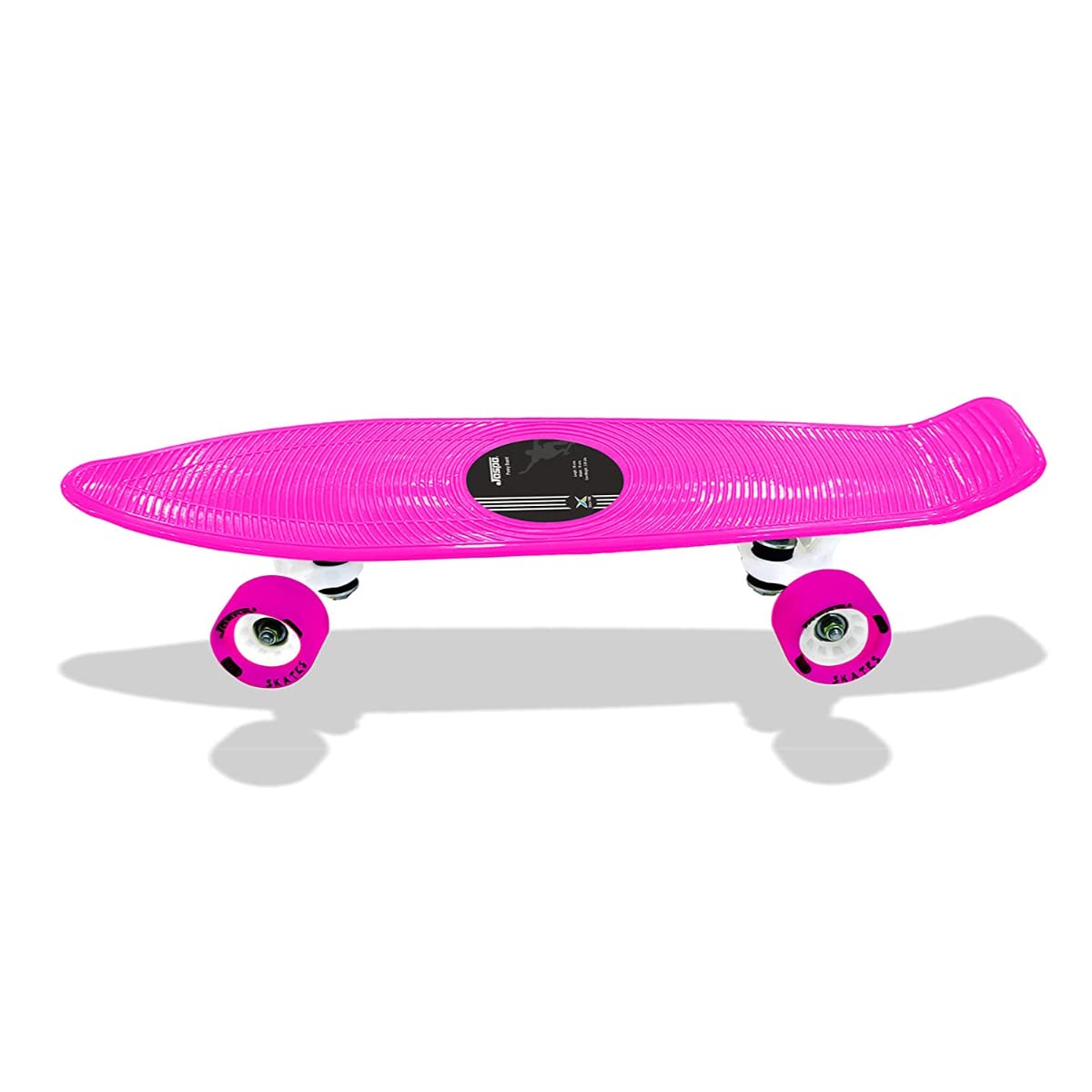 Jaspo - Cruiser Longboard | Complete Skateboard Cruiser Board | Penny Board | Short Board |Surf Board (Baby Pink)