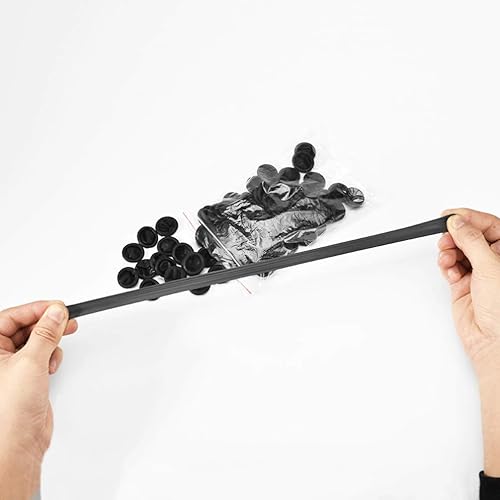 Miniatura 5 de EXCEART 100 piezas de cunas de dedo negras de goma antiestática para proteger las puntas de los dedos de las cunas para la reparación electrónica