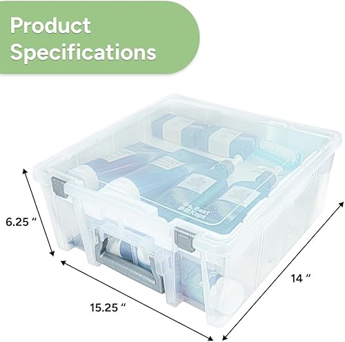 Miniatura 4 de ArtBin AB Designs Super Satchel Doble Profundidad con Divisores Removibles, Contenedor de Organización de Almacenamiento para el Hogar Apilable,