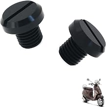 2PCS motorcycle mirror plugs, Compatible with Vespa GTV 125 Vie della Moda,Motorcycle rearview mirror plug blind plug tuning accessories