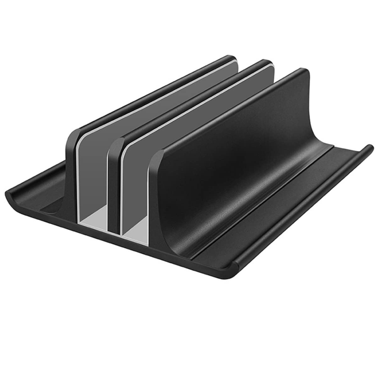 Supporto Verticale Per Laptop Lega Di Alluminio Con Base Di Raffreddamento Stabile e Portatile Compatibile Con Laptop e Tablet Per Risparmio Spazio e Ventilazione Efficiente