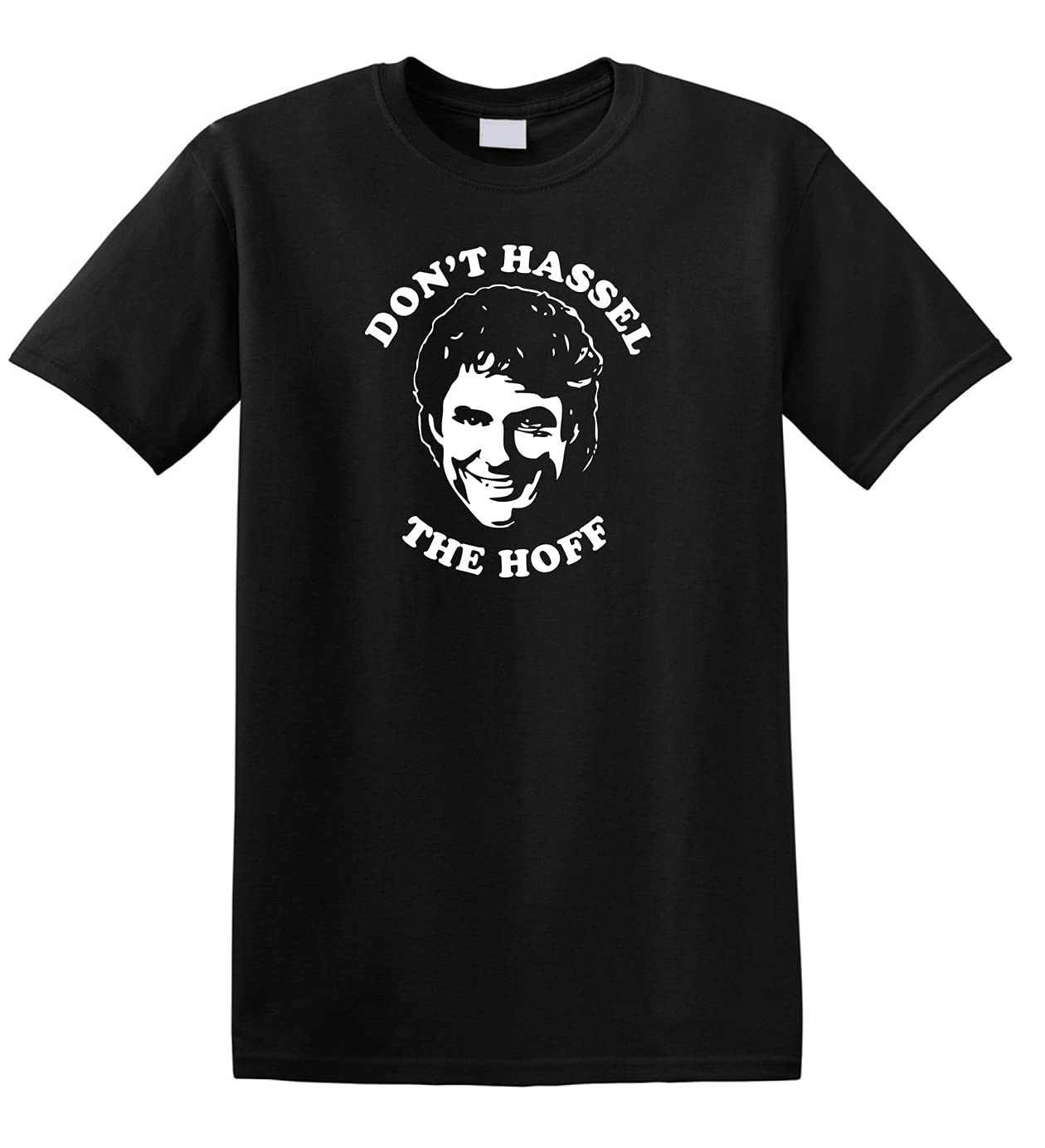 Don't Hassel The Hoff David Hasselhoff Knightrider Baywatch Heavy Cotton t-Shirt Black