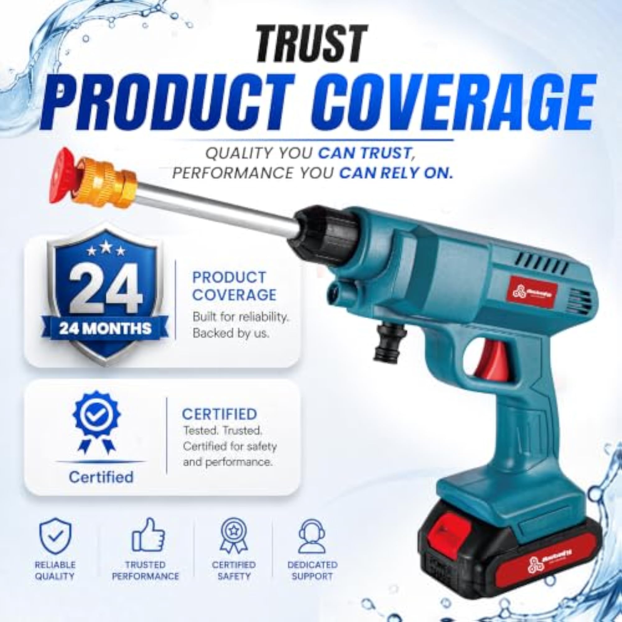 HydroJet Cordless Pressure Washer Gun