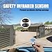 ASGO 3300Lbs Automatic Sliding Gate Opener APP Control Complete Kit, Driveway Slide Gate Operator Motor with Keypad / 6 Remotes / 20ft Chain/Keys/Sensor