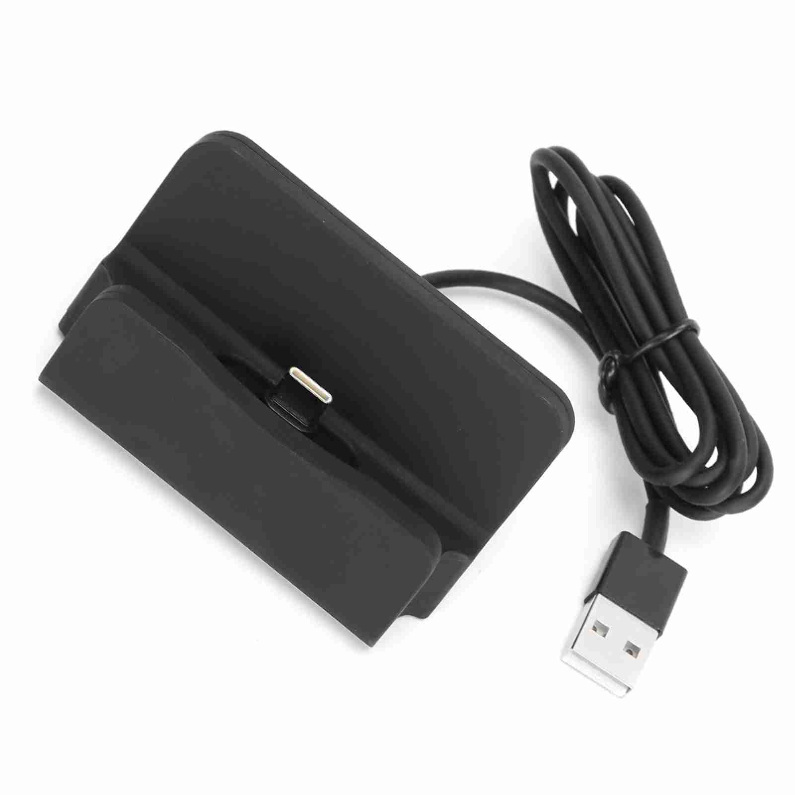 lyrlody Ładowarka do Telefonu Komórkowego, Plastikowa Podstawa ładująca Typu C z Kablem o Długości 1 M, Podstawka ładująca do Biurka w Domowym Biurze, Synchronizacja Danych i Korzystanie z Zestawu