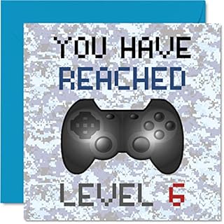 18th Gamer Birthday Card - You Have Reached Level 18 - Boys Birthday Cards, Teenager Teenage Games Birthday Greeting Cards, Video Game Gaming Daughter Son Adults Grandson Granddaughter 145mm x 145mm