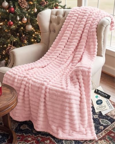 Bedsure Pink Throw Blanket