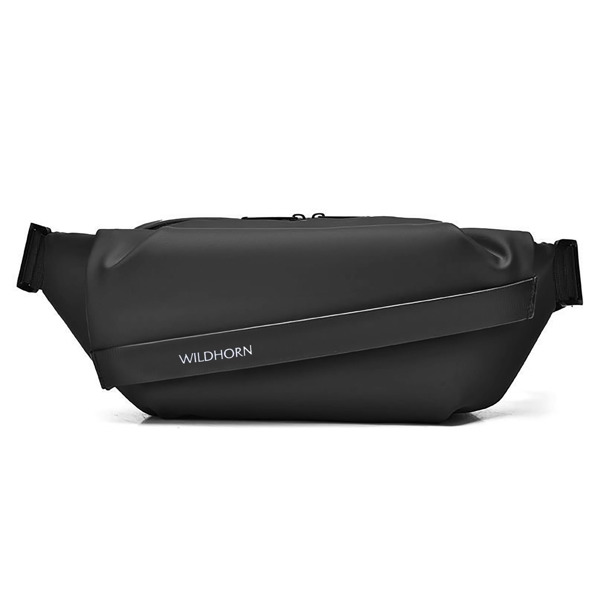 wildhorn Men’s Crossbody Sling Bag | Compact Waist & Chest Bag | Water-Resistant Travel Fanny Pack with Adjustable Strap for Daily Use, Hiking & Outdoor Adventures (Black)-picture-34