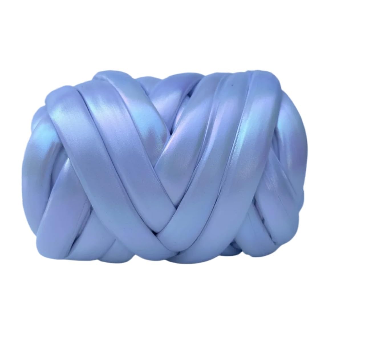 Hilo grueso Material de cuero brillante alambre, bolsa artesanal, almohada tejida lana hecha a mano, relleno nido, hilo central(Color 4,500g)