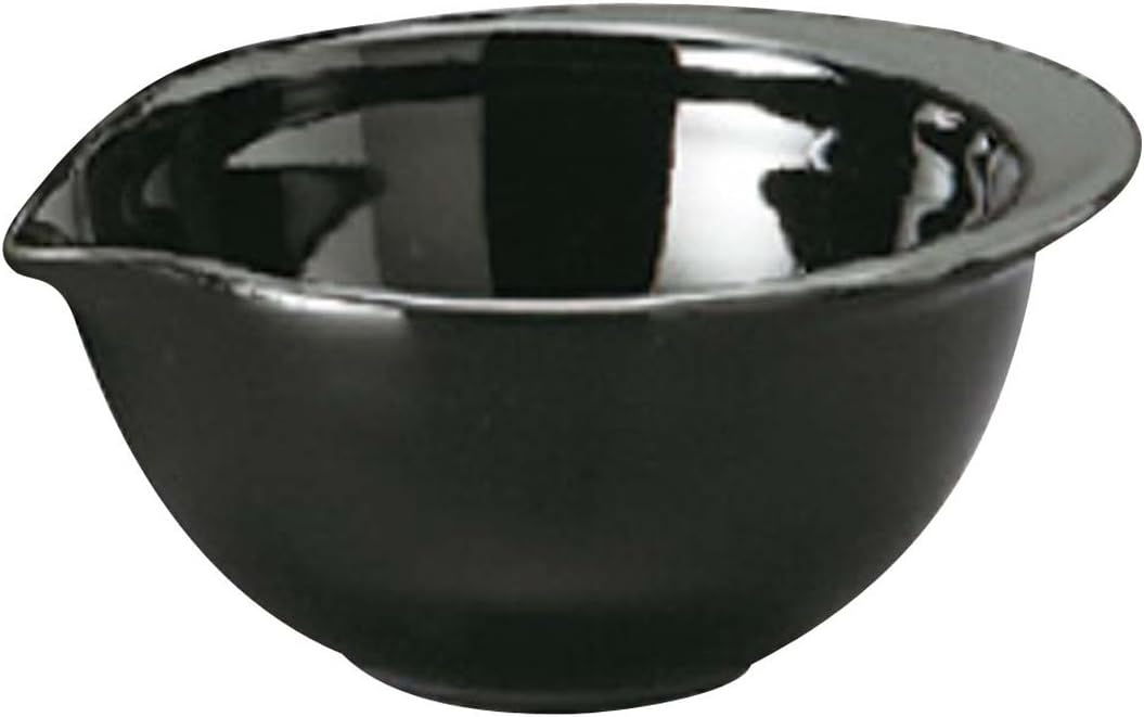 山下工芸(Yamashita kogei) Yamasita Craft 11625220 Black Mixing Bowl, Large, 6.8 x 5.8 x 3.1 inches (17.3 x 14.8 x 7.8 cm), 16.9 fl oz (500 cc)