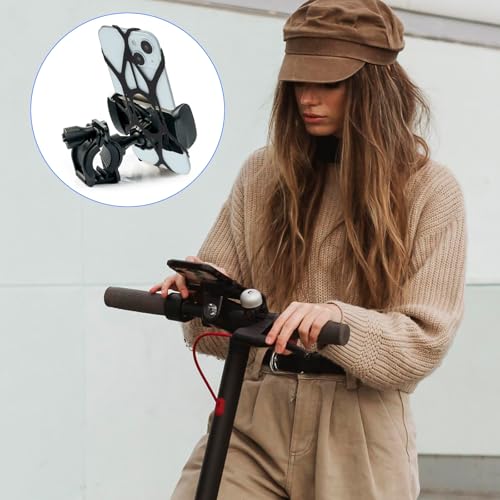 Pacote com 8 pulseiras de silicone de substituição para suporte de telefone de bicicleta, suporte de