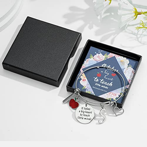 Teacher Valentine Gifts For Women, Teacher Bracelet Teacher Appreciation Gifts End Of Year Teacher Gifts For Teachers On Teachers Day #TOP6