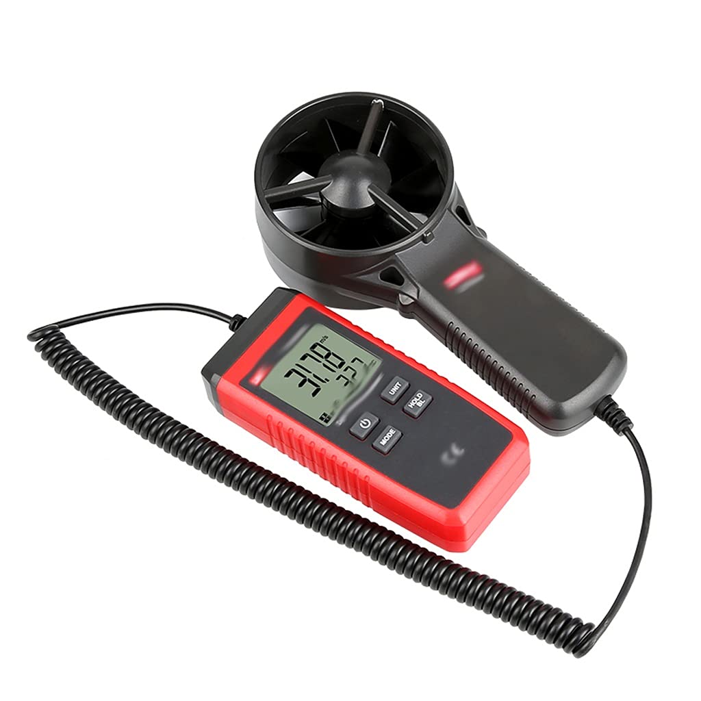 Split Digital Anemometer Precise Wind Speed Sensor Scale Display Temperature Measurement Drop Test