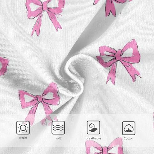 Wusikd Pink Bow (4) Girls' Underwear Cotton Girls Briefs Soft Toddler Underwear 2T3