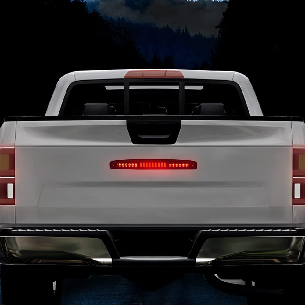 ALLGOOD LED 3rd Third Brake Light, Compatible with Dodge Ram 2500 3500 2003-2006, High Mount Rear Center Tailgate Stop Light Cargo Lamp, Smoky Lens Black Housing Type I