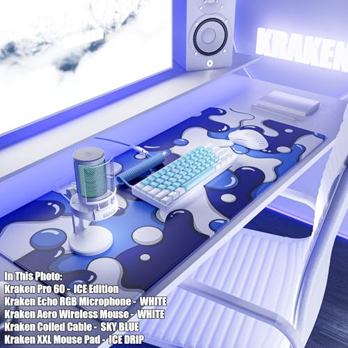 Kraken Gaming Mouse Pad Large Blue XXL Mouse Pad